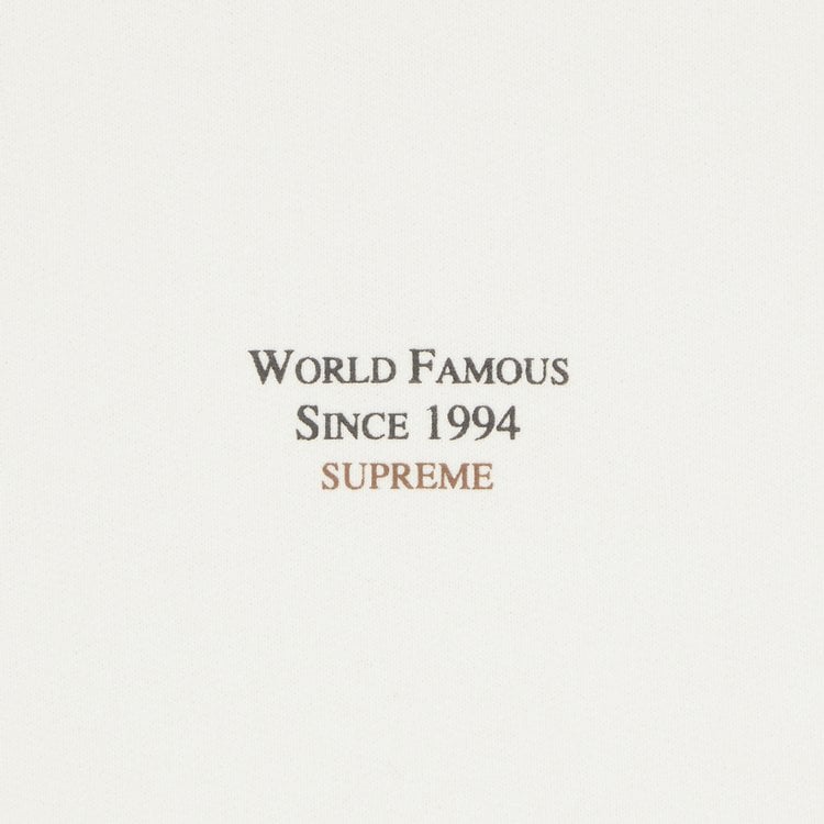 سويت شيرت Supreme World Famous Micro Hooded Sweater "أبيض"، أبيض