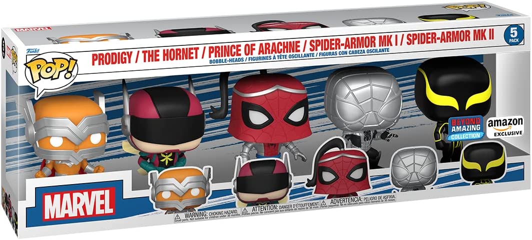 Funko Pop! Marvel: Spider-Man: Beyond Amazing 5 Pack, Amazon Exclusive