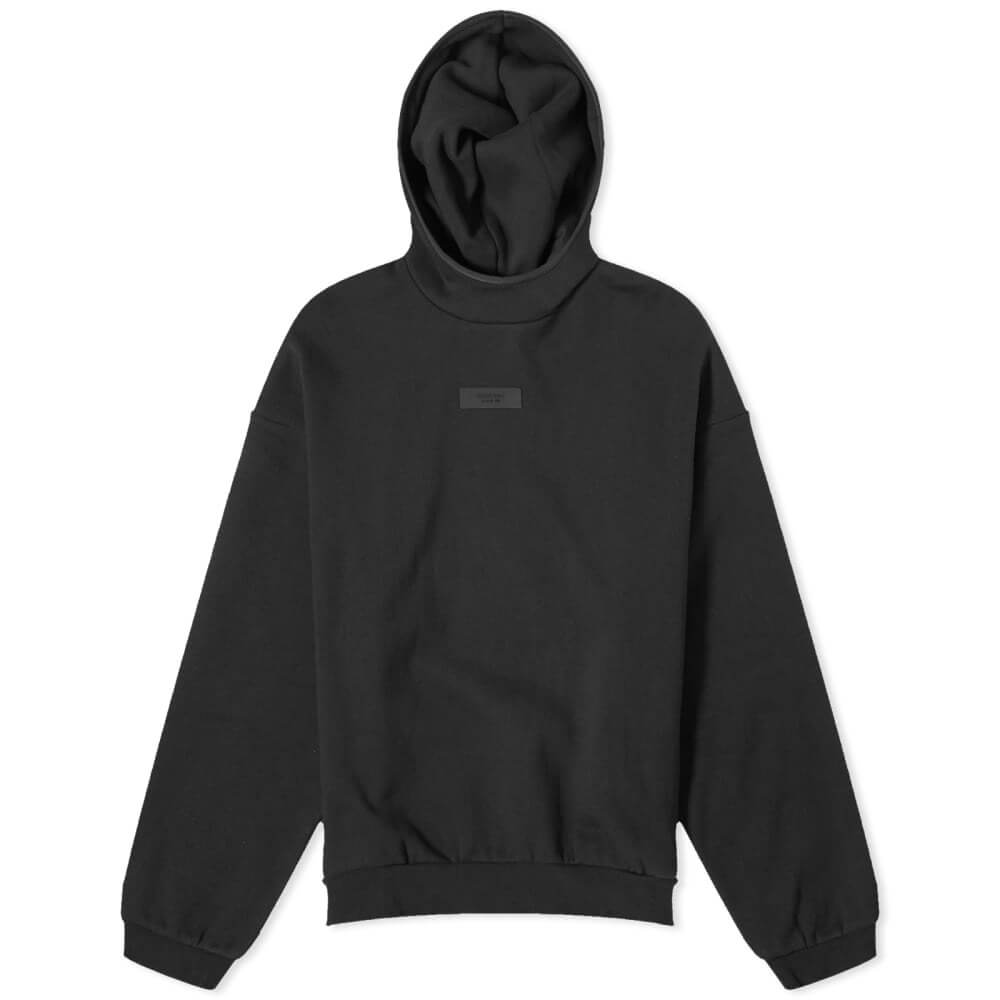 Fear Of God Essentials Spring Tab Detail Hoodie, black