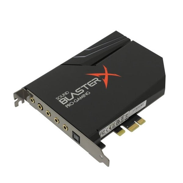 بطاقة صوت Creative Sound BlasterX AE-5 Plus 32-bit/384 kHz PCIe، باللون الأسود