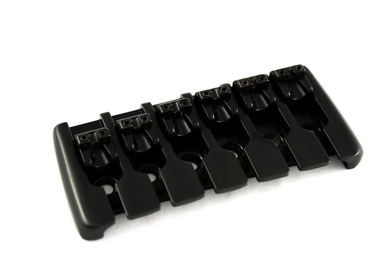 Quick Release 6-String Modern Bass Bridge, BLACK Allparts BB-3558-003