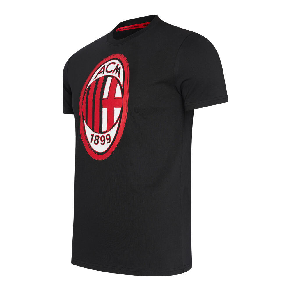 AC Milan T-Shirt with Large Logo - Kids, Black