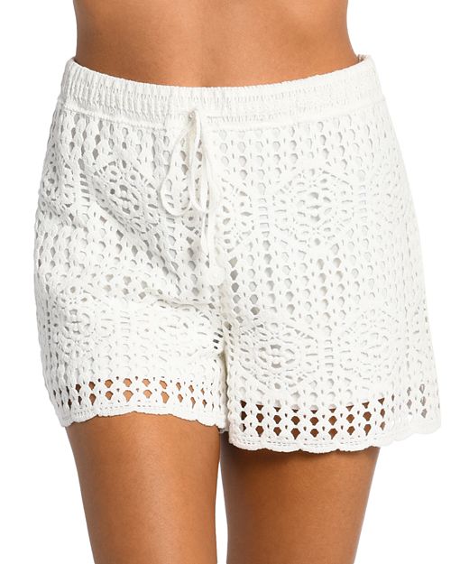 La Blanca Beach Swim Shorts, Ivory/Cream