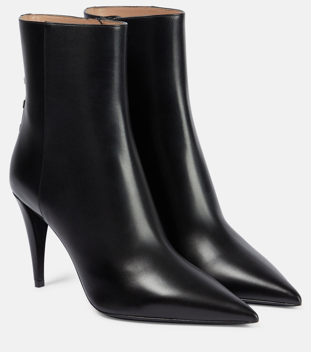 Valentino Garavani rockstud leather ankle boots, black