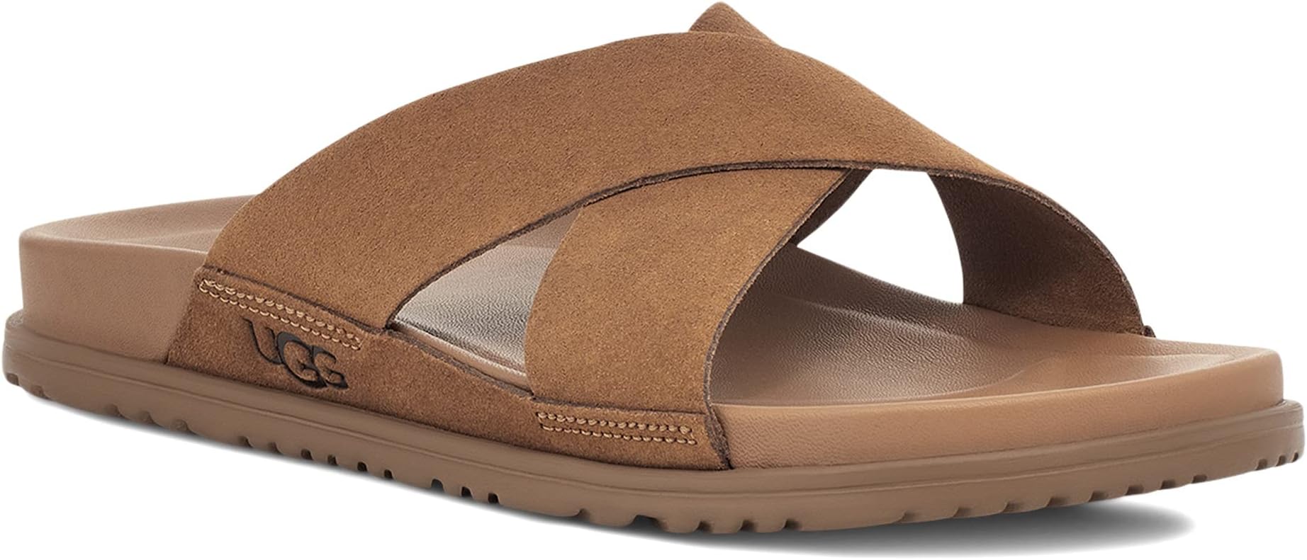 Wainscott Slide UGG Flat Sandal in Chestnut