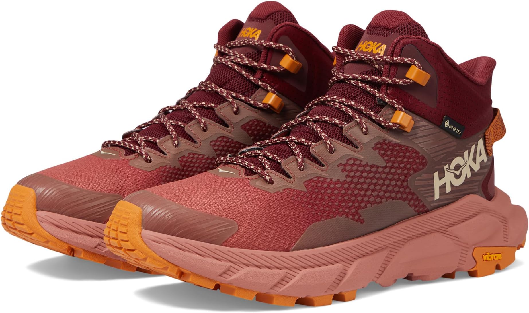 Trail Code GORE-TEX Hoka Hiking Shoes, Hot Sauce/Earthenware