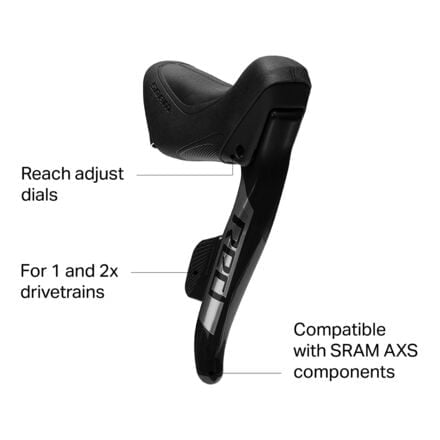 Red eTap AXS SRAM Shift Lever, Black