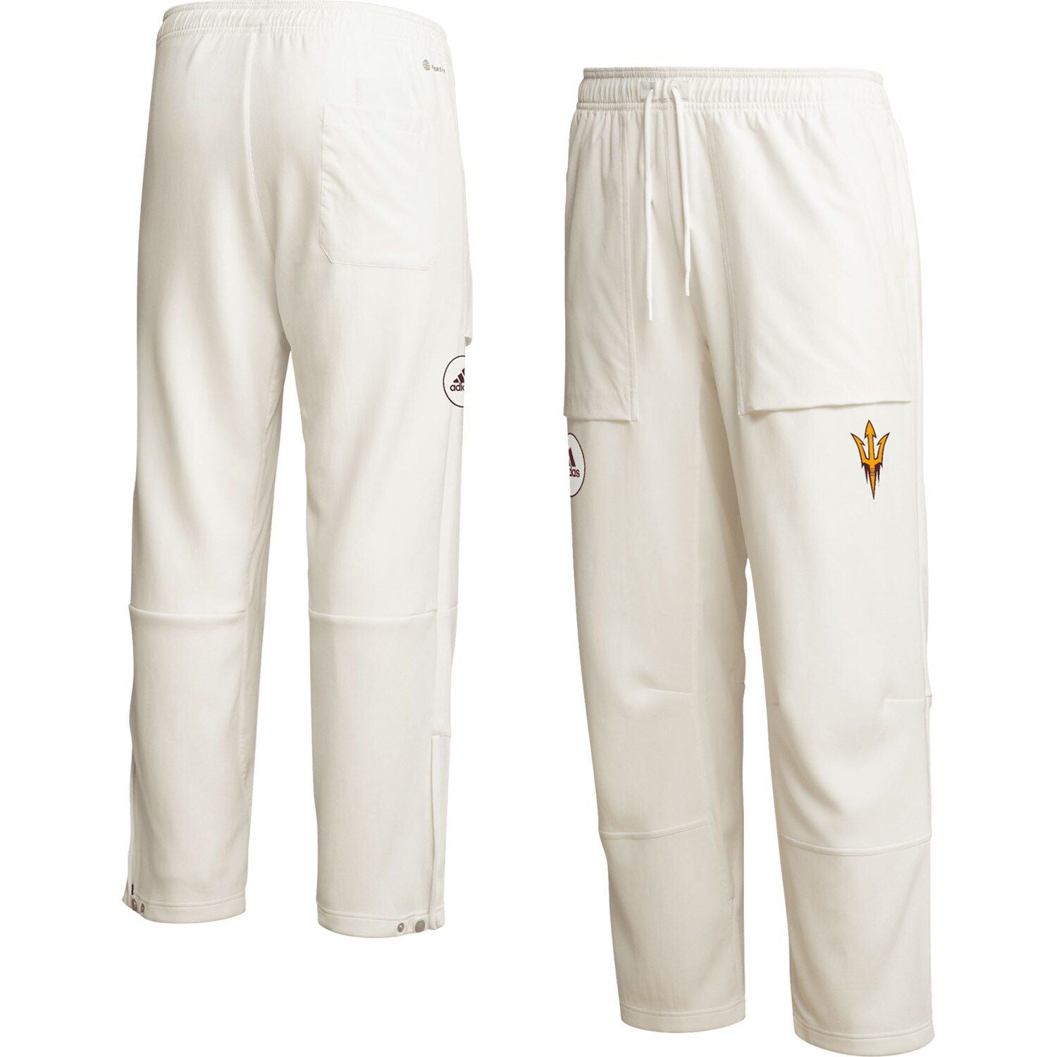 Arizona State Sun Devils Zero Dye AEROREADY adidas Men's Cream Pants