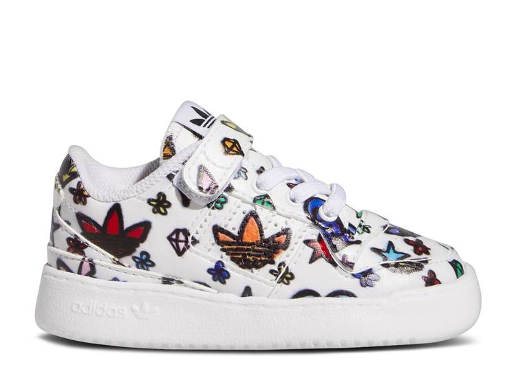 حذاء رياضي Adidas JEREMY SCOTT X FORUM 84 LOW I 'MONOGRAM' باللون الأبيض