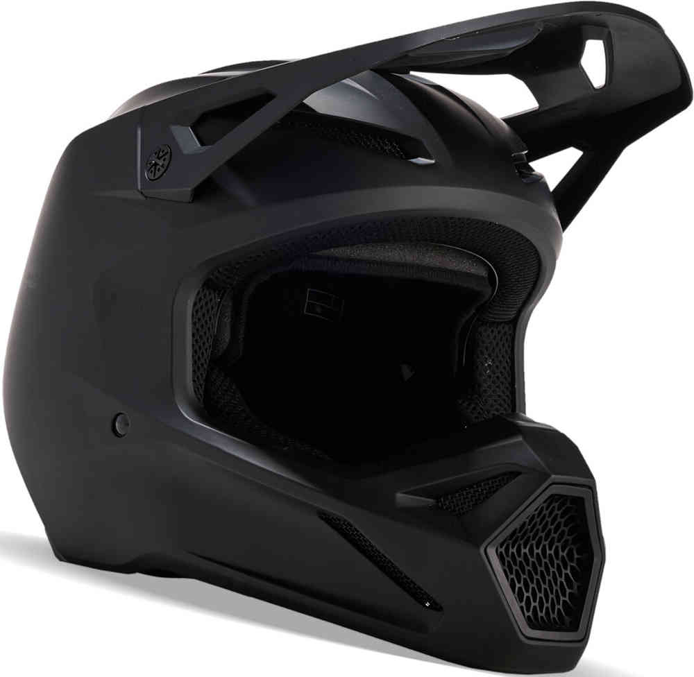 V1 Youth Motocross Helmet Matte Black 2023 FOX