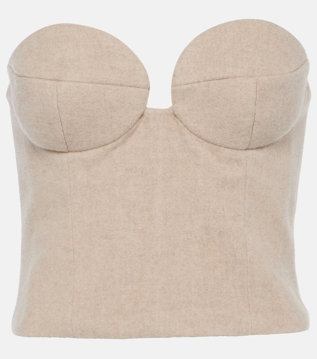 Cashmere bustier Magda Butrym, beige