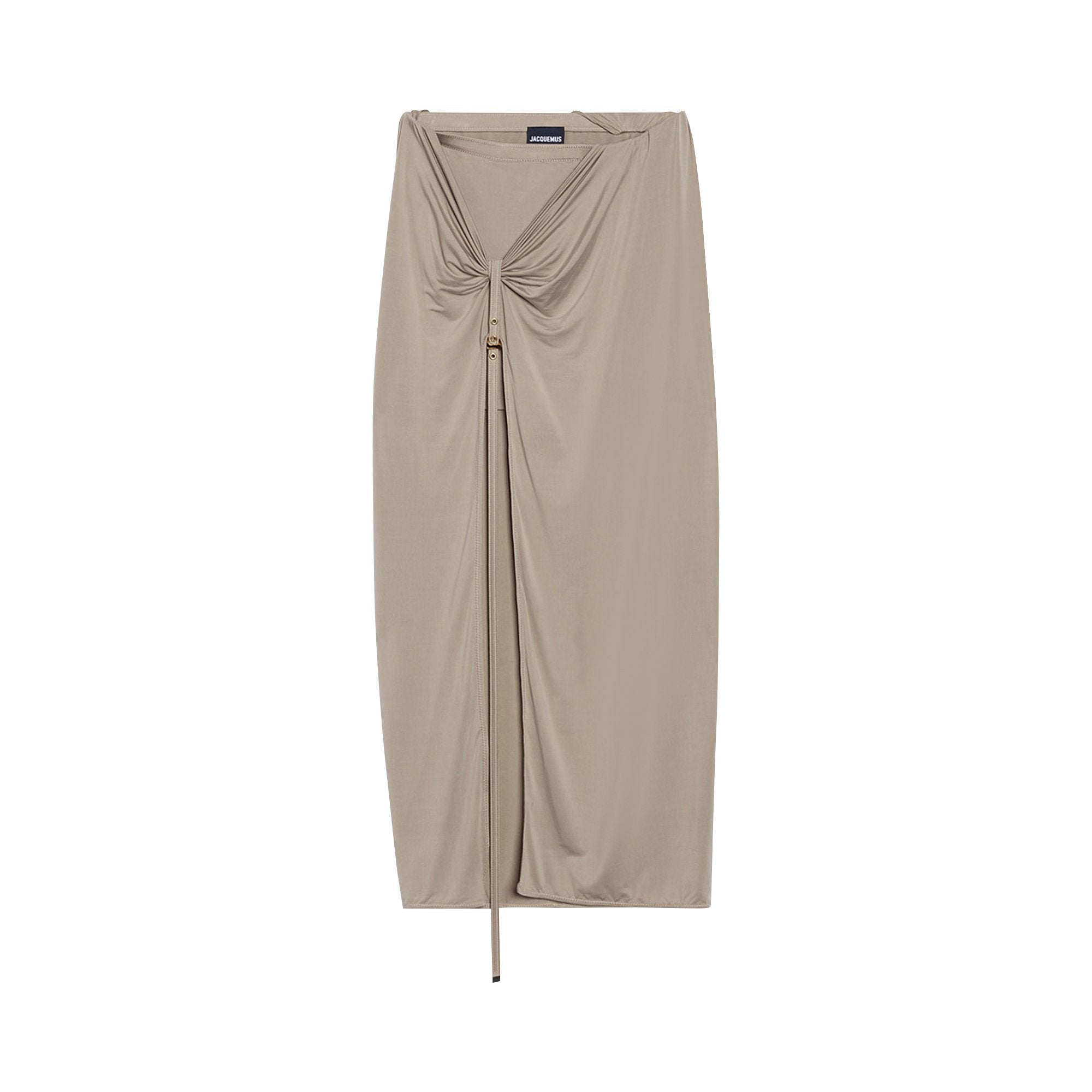 Midi Skirt Jacquemus La Jupe Pareo Croissant Light Khaki