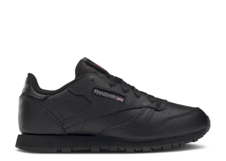 حذاء رياضي Reebok CLASSIC LEATHER LITTLE KID 'TRIPLE BLACK' باللون الأسود