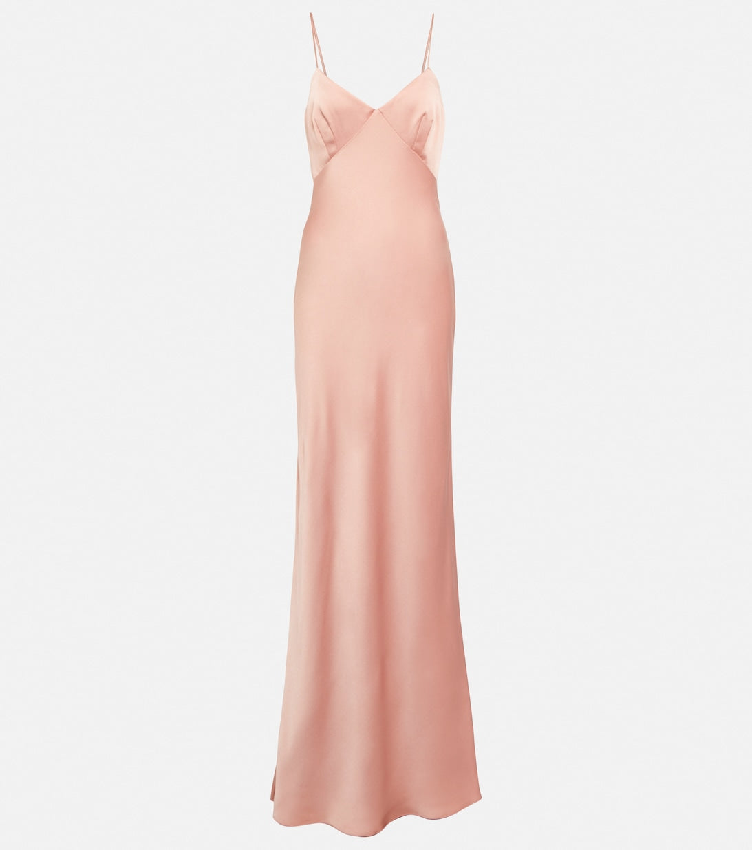 Satin slip dress Bridal Selce MAX MARA, pink