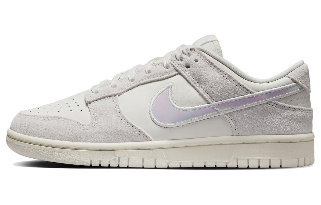 Women's Nike Dunk Low Sail Iridescent Swoosh Beige/Grey