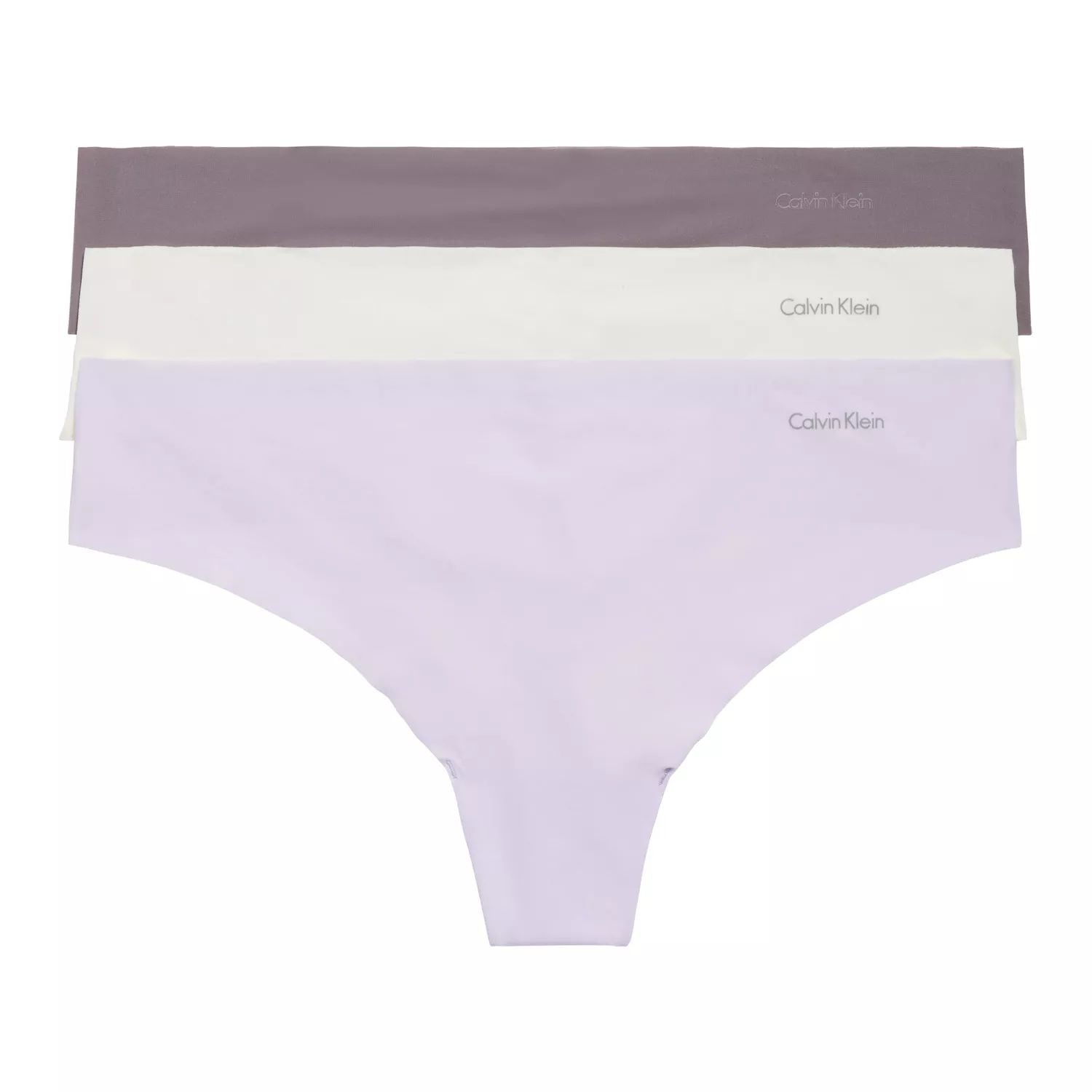 Women's Calvin Klein 3 pcs. Seamless thong set Invisibles QD3558 Calvin Klein