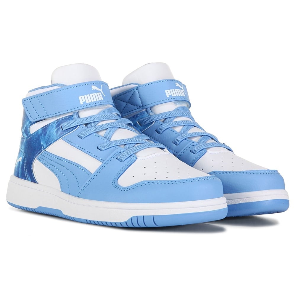 Rebound Layup Little Kid Puma high top sneakers, blue