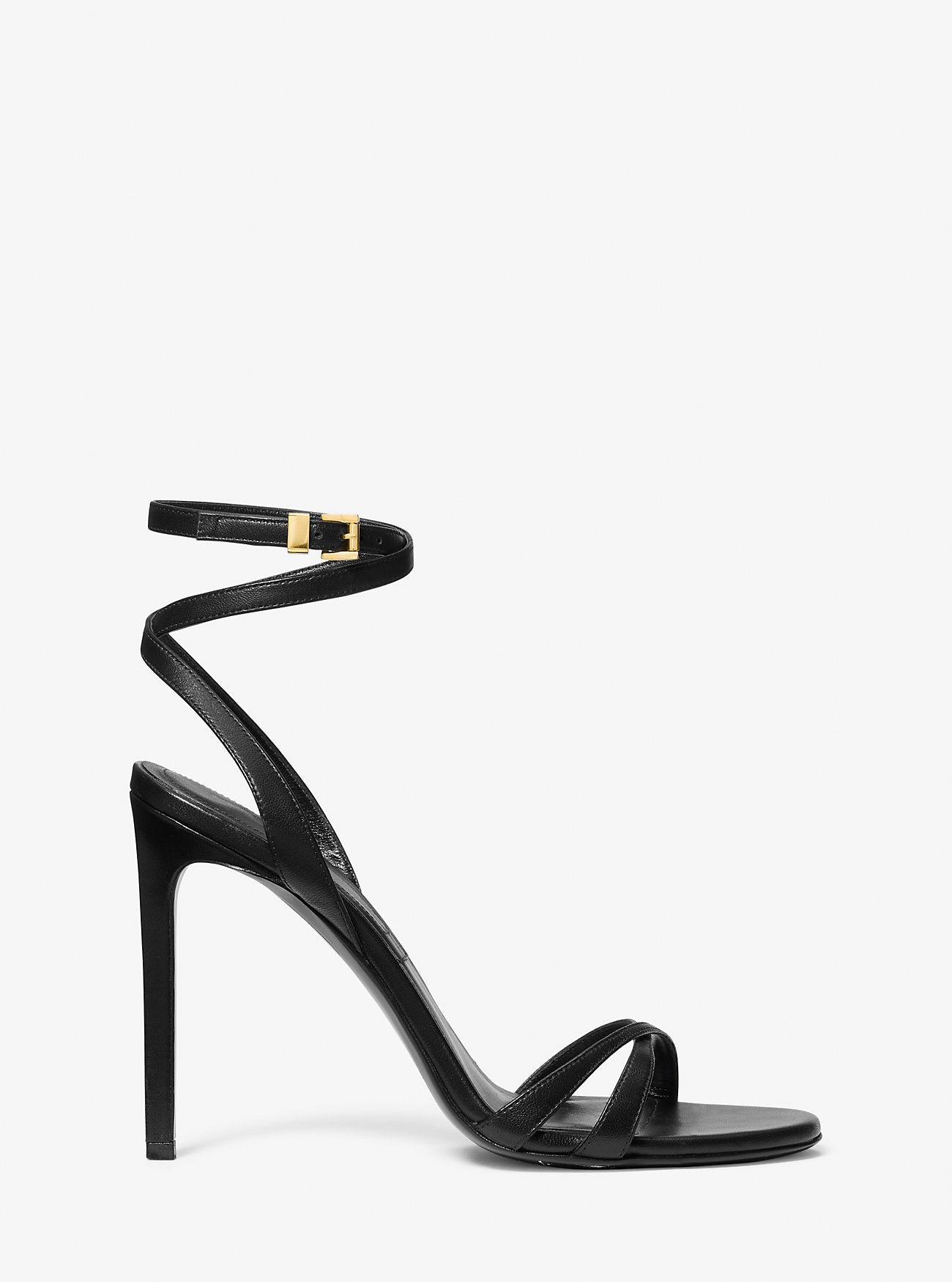 Chrissy Michael Kors leather sandals, black