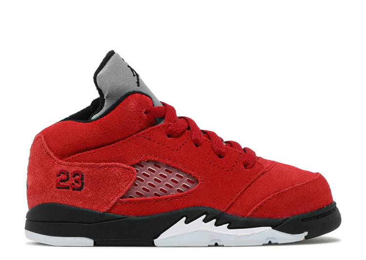 حذاء رياضي AIR JORDAN 5 RETRO TD 'RAGING BULL' 2021، أحمر