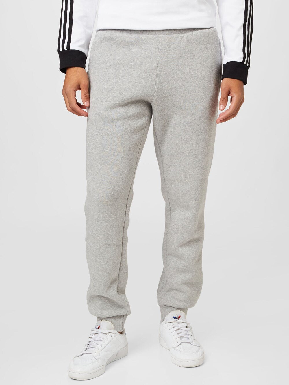 Adidas Trefoil Essentials Tapered Pants, Speckled Gray