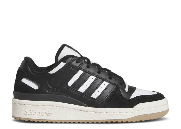 Adidas FORUM LOW BIG KID 'BLACK WHITE GUM' sneakers, black