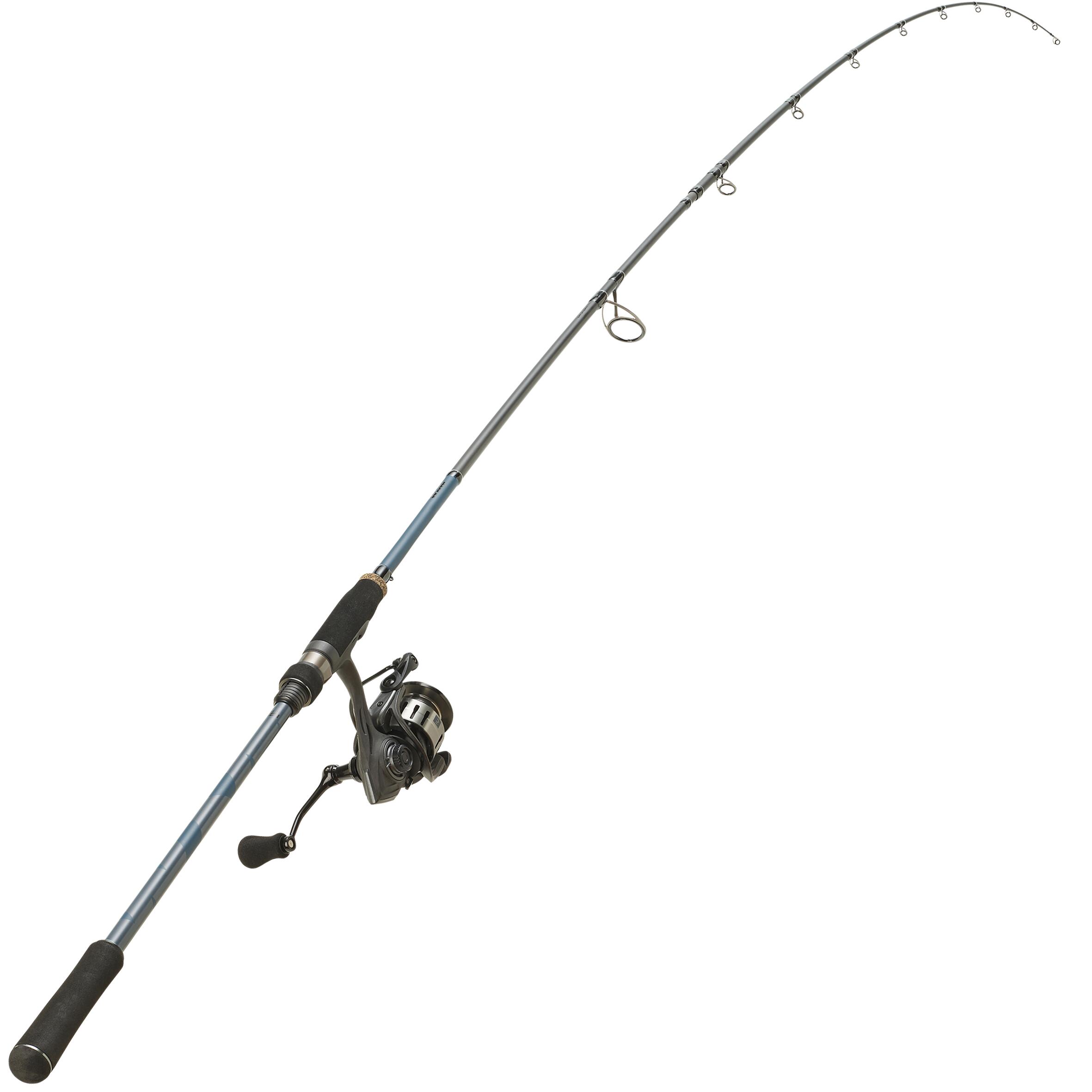 Fishing set rod and reel WXM-5 240 H CAPERLAN, black/dark blue