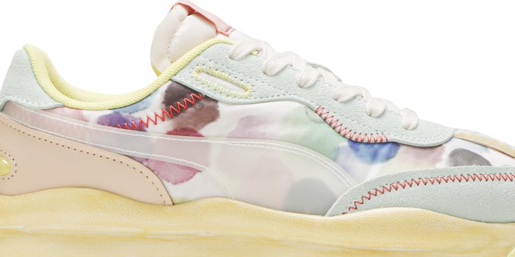 حذاء رياضي Puma KidSuper Studios x Style Rider Watercolor Print باللون الأبيض