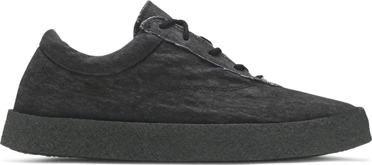 Yeezy Season 6 Washed Canvas Crepe Sneaker Graphite, black