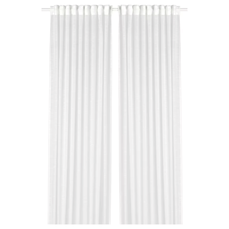 Curtains Ikea Gjertrud 2 pcs, white