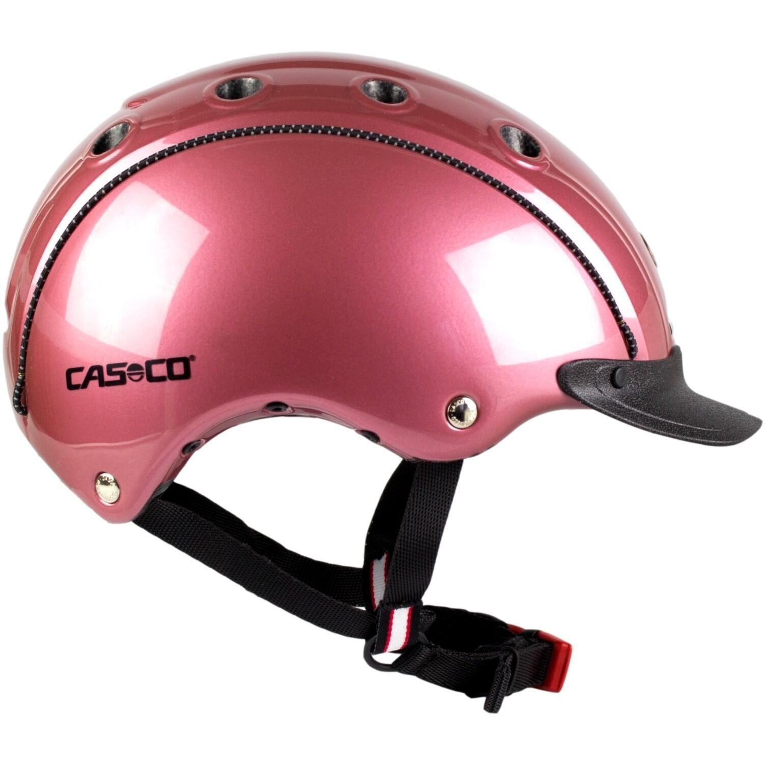 Casco Choice Tournament Riding, Cycling and Ski Helmet, Dark Pink