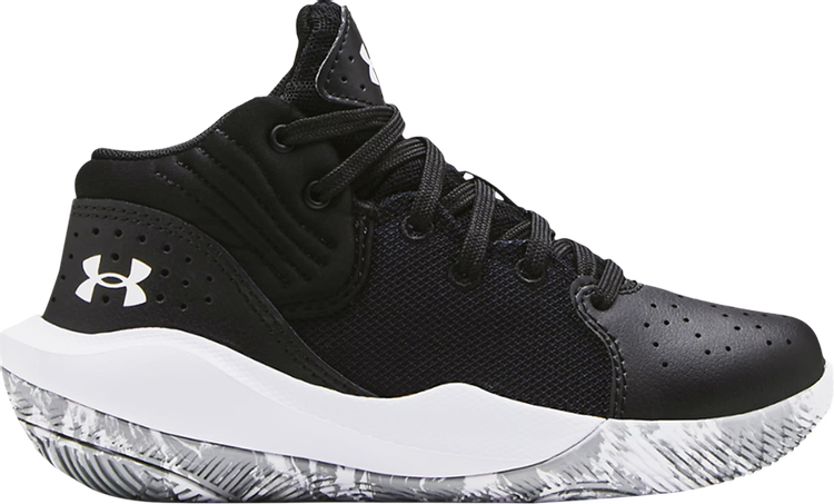 Under Armor Jet 21 PS Black White Camo Sneakers, black