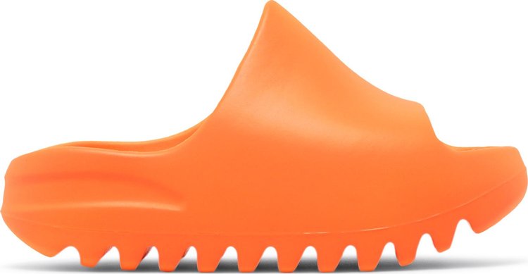 Adidas Yeezy Slides Kids 'Enflame Orange' Sandals, Orange