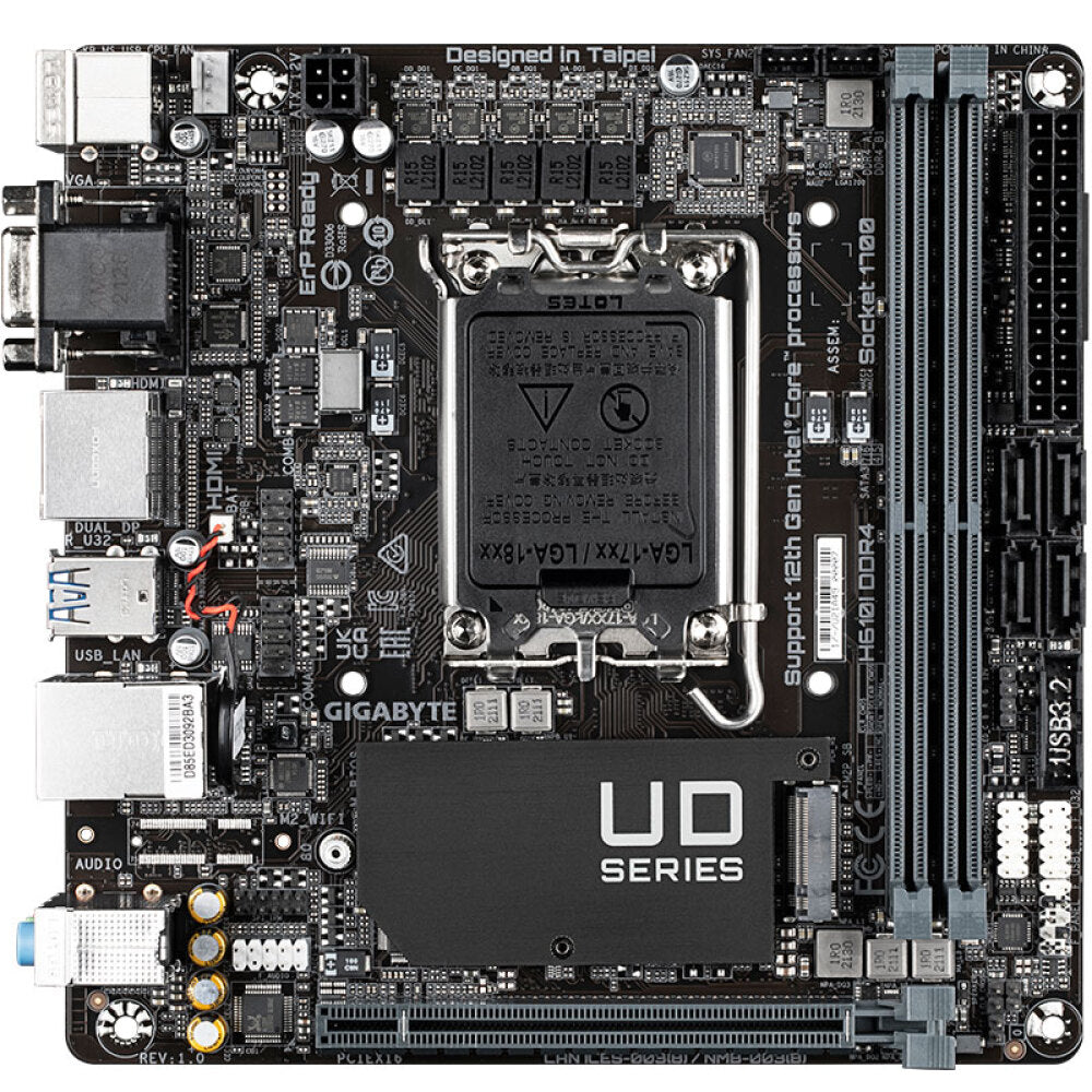 Motherboard Gigabyte H610I DDR4, LGA1700