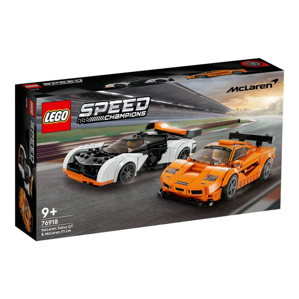 LEGO 2 in 1 McLaren Solus GT & F1 LM racing cars, 581 pieces