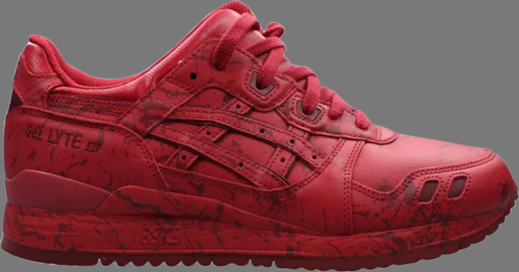 Asics gel lyte 3 'marble pack' sneakers, red