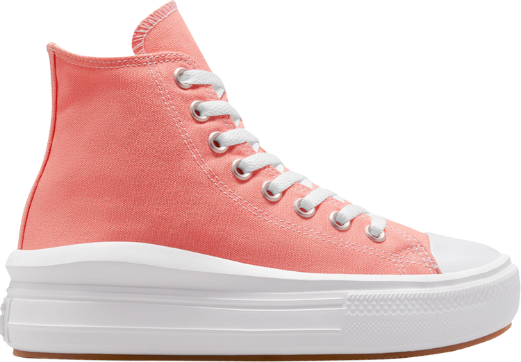 Converse Wmns Chuck Taylor All Star Move Platform High Lawn Flamingo Sneakers, Orange