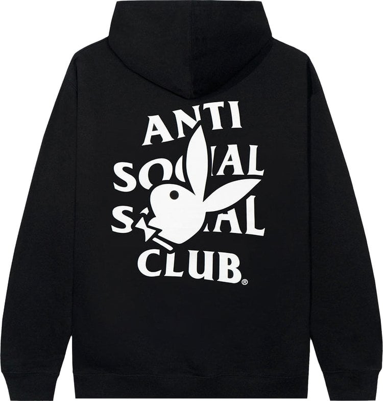 Anti Social Social Club x Playboy Bunny Logo Hoodie Black 'Black'