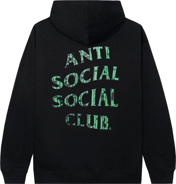 Anti Social Social Club Glitch Hoodie 'Black'