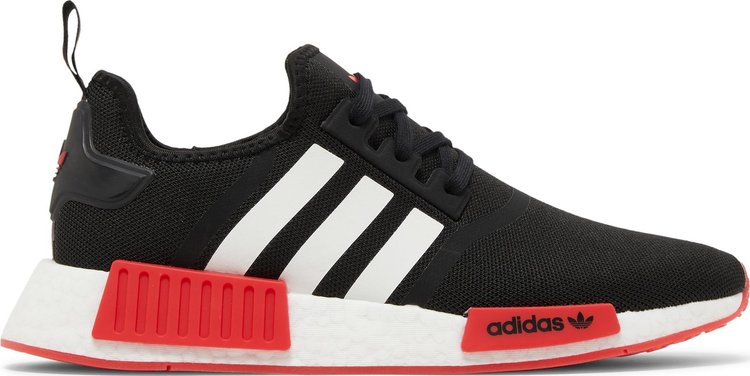 حذاء رياضي Adidas NMD R1، أسود/أبيض/أحمر