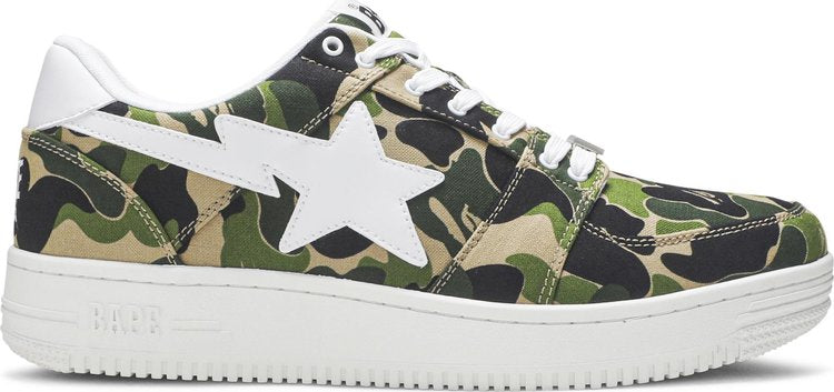 Bapesta Low ABC Camo Sneakers, Green