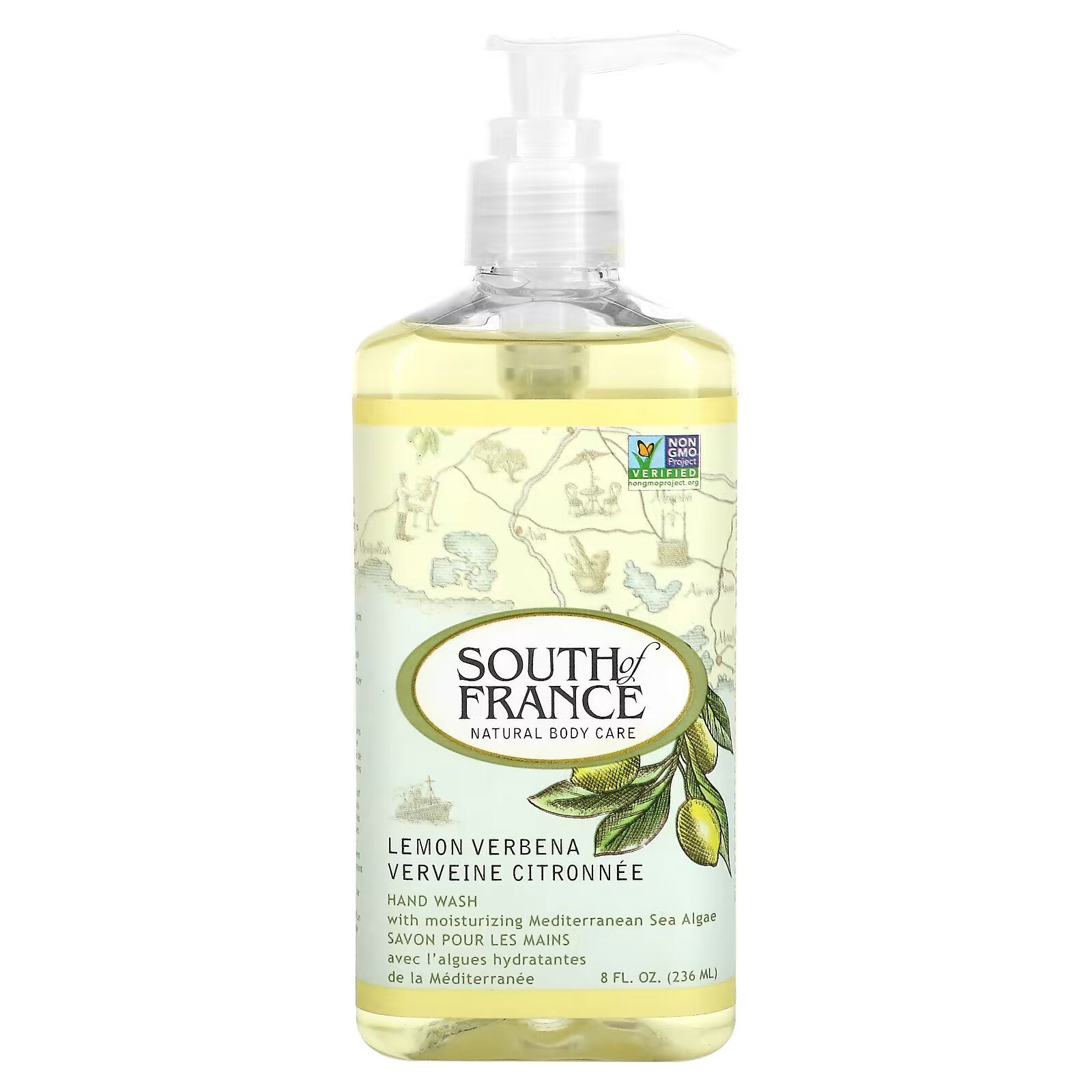 South of France, Hand Soap, Lemon & Verbena, 8 fl oz (236 ml)