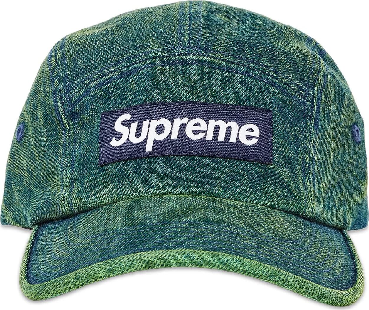 Supreme Denim Camp Cap, Faded Green