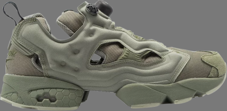 حذاء رياضي instapump fury mtp 'hunter green' من Reebok، باللون الأخضر