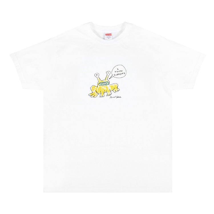 تي شيرت Supreme x Daniel Johnston Frog Tee باللون الأبيض