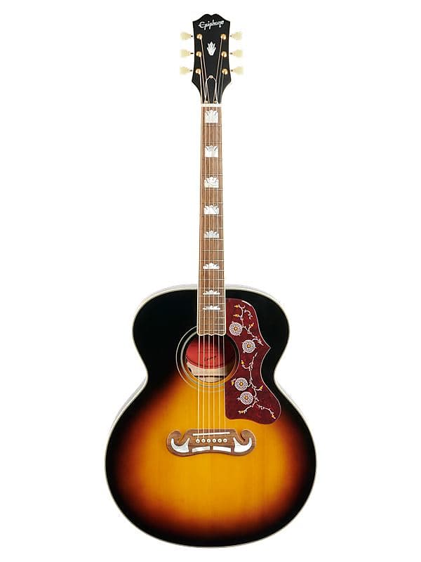 جيتار كهربائي صوتي Epiphone J200 Jumbo من Sunburst IGMTJ200 AVSG من الطراز القديم