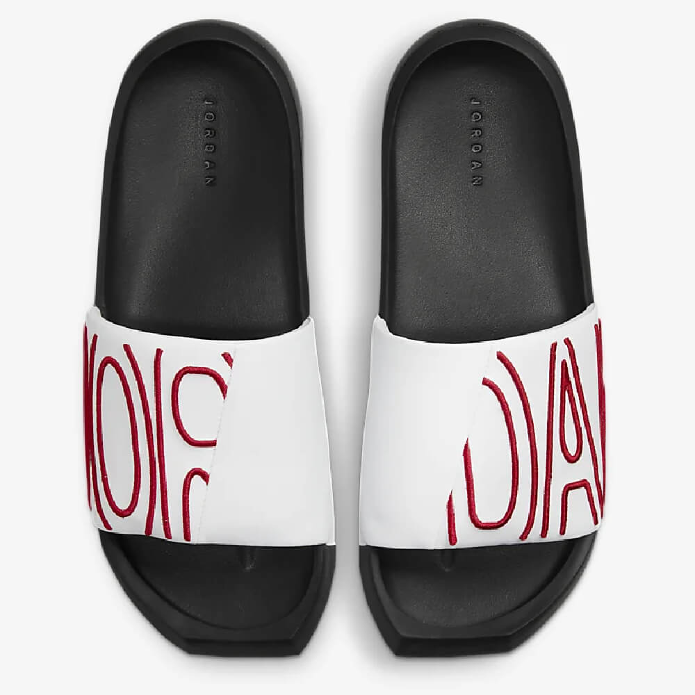 Nike Jordan Nola Slides, Black/White/Red