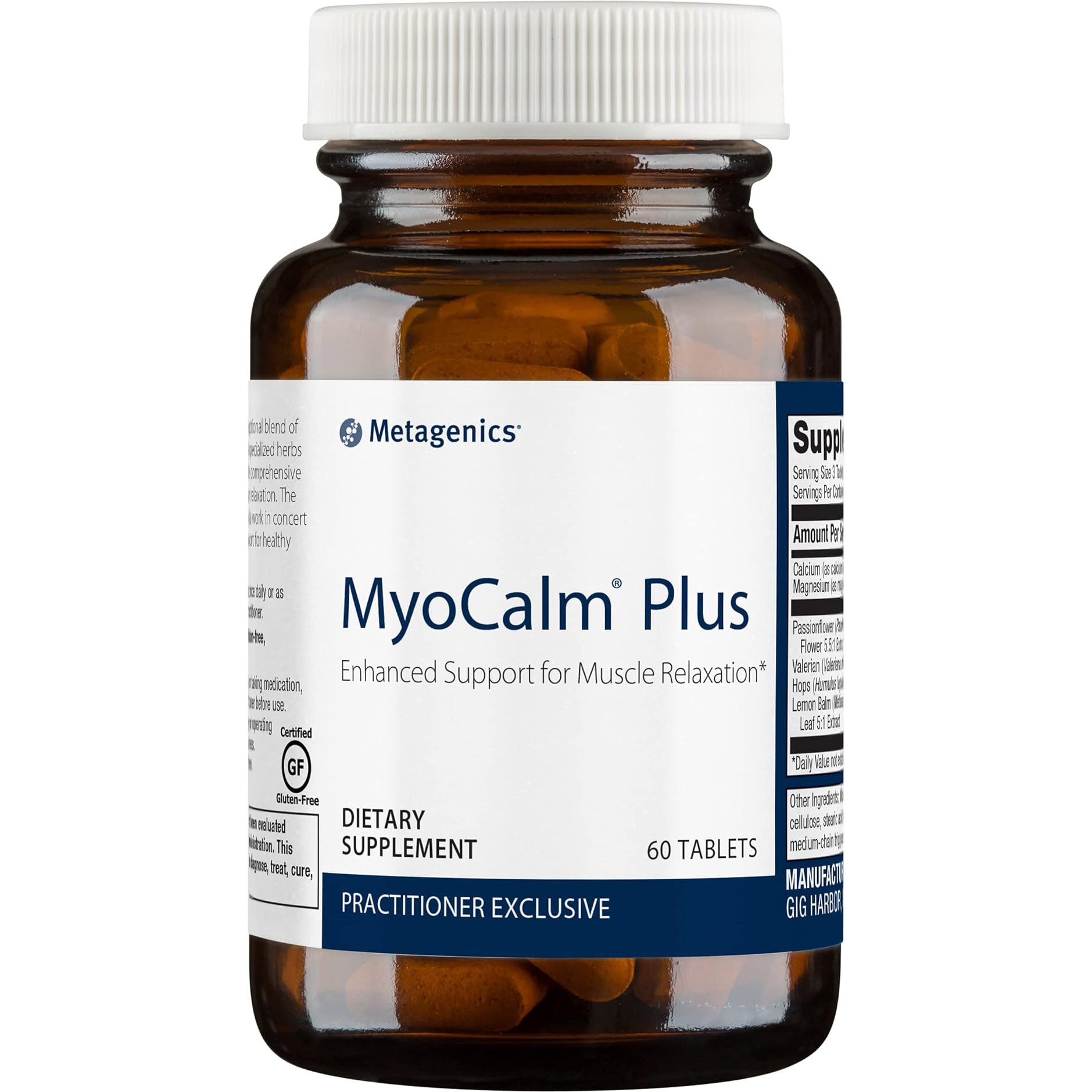 تركيبة الكالسيوم والمغنيسيوم لاسترخاء العضلات والراحة Metagenics Myo Calm Plus 60 قرصًا