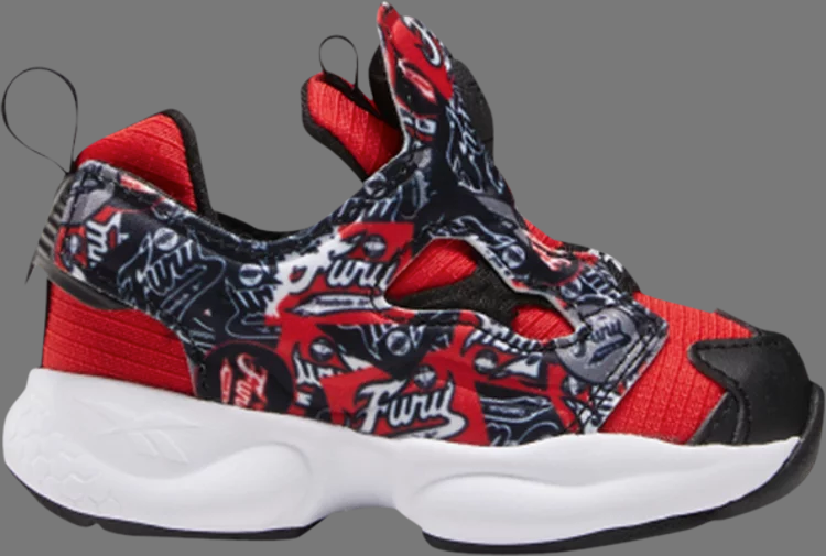 Limited edition sneakers instapump fury toddler 'graffiti - primal red' Reebok, red