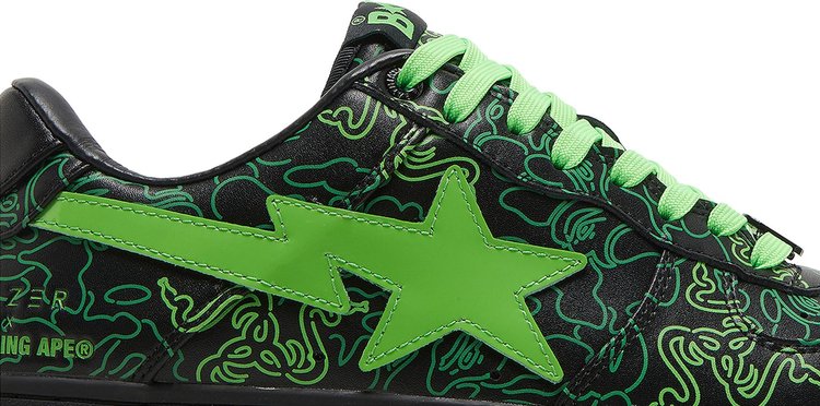 Razer x Bapesta Low M2 Neon Camo, green