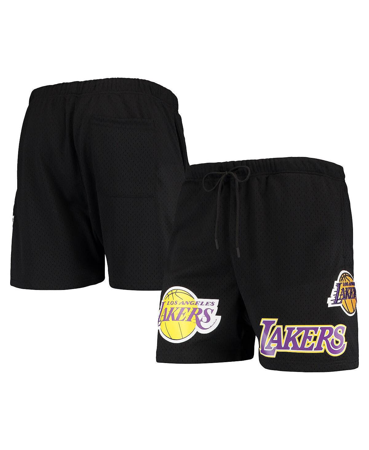 شورت شبكي أسود للرجال من Los Angeles Lakers Capsule Pro Standard، باللون الأسود